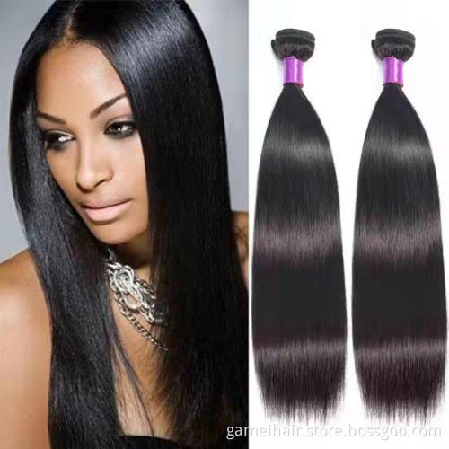 Wholesale 12a top quality Brazilian hair long 36 inch human weave 4 deals straight hair bundles with frontal